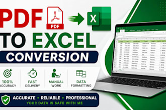professionally convert PDF to excel spreadsheet