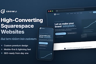 design a high converting squarespace website for your business