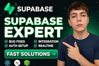 integrate supabase backend, database, and auth into your next js or react app