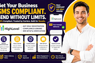 gohighlevel CRM a2p 10dlc registration compliance brand SMS setup verification