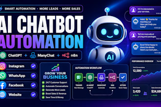 create ai chatbot for your social media with manychat
