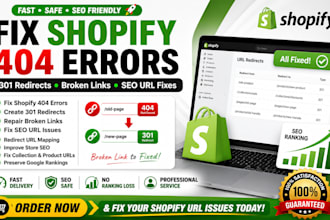 integrate shopify amazon API, 301 redirects and automate your ecommerce store