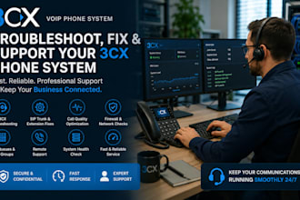 troubleshoot fix and support your 3cx voip phone system