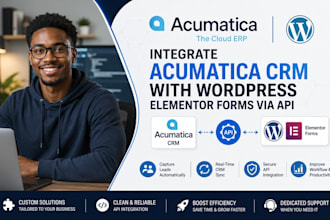 integrate acumatica crm with wordpress elementor forms via api