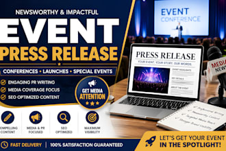 write a newsworthy event press release for conferences launches special events