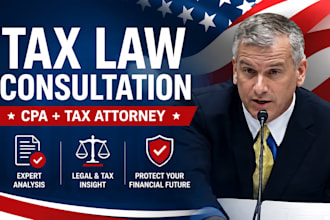 provide a written tax law consultation from a CPA and tax attorney