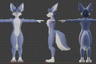 vr character furry avatar vrc avatar vrchat avatar