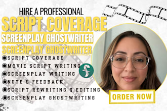 provide script coverage, screenplay notes, feedback, analysis for your script