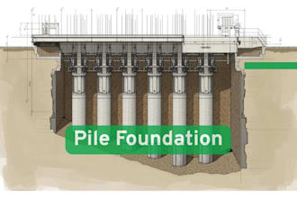 design pile foundation with structural calculations and engineering report