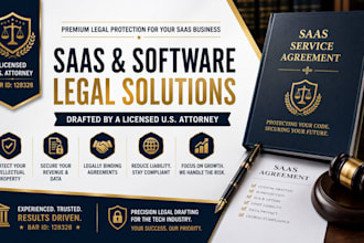 draft a custom saas service agreement and software contract