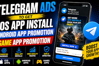 do ios and play store app install, app promotion, app marketing, game promotion