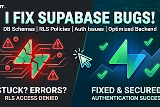 fix supabase errors, database bugs and optimize your supabase backend