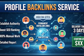 build high authority manual profile backlinks