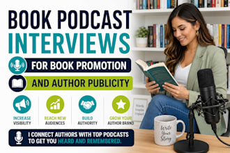 book podcast interviews for book promotion and author publicity