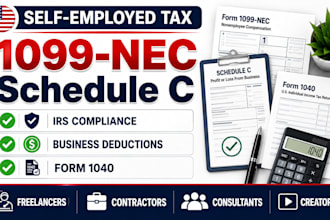 1099 nec schedule c form 1040 self employed tax freelancer tax irs tax filing