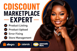 manage cdiscount, allegro, zalando and mercado libre marketplace product