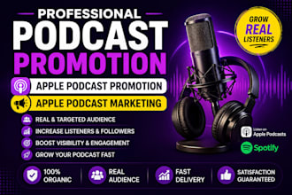 do podcast promotion, apple podcast promotion and apple