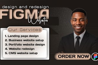 do figma website ui ux design, saas, b2b, b2c, sale and business website design