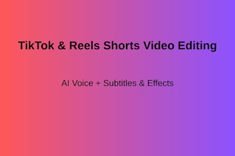 edit viral tiktok reels and youtube shorts with ai voice and subtitles