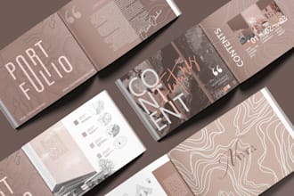 create portfolio, panel, graphic diagram, presentations, brochure