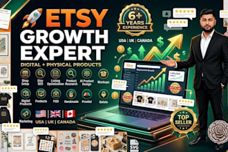 do etsy shop setup SEO listing optimization and management