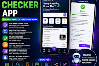 develop an ai fact checker app for real time content verification