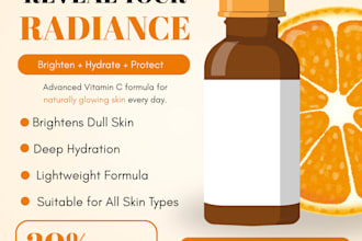design a professional skincare advertisement poster