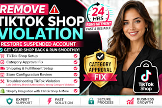 do tiktok shop reinstatement tiktok category approval tiktoks suspension account