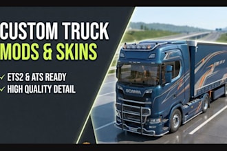 create custom ets2 and ats truck, trailer, or vehicle mods