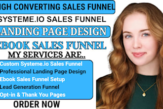build systeme io sales funnel, systeme io landing page, ebook sales funnel