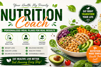 coach you on meal plan, nutrition and healthy food