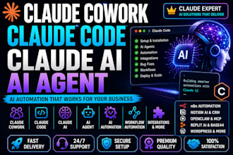 be your claude cowork claude code claude ai expert for ai automation fix claude