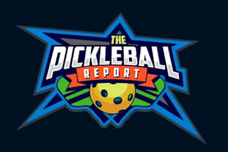 draw mascot pickleball paddle logo with unlimited review