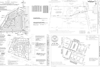 tx ca fl va preliminary lot subdivision plat survey, boundary survey