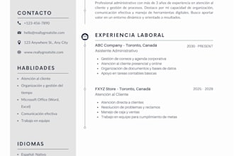 te hago un CV profesional optimizado con ia en 24 horas