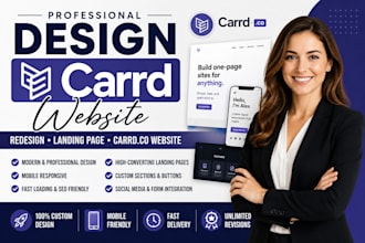 design carrd website redesign carrd landing page design carrd co website