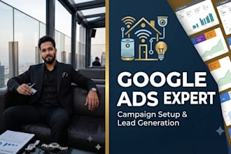 be your certified google ads expert for campaign setup