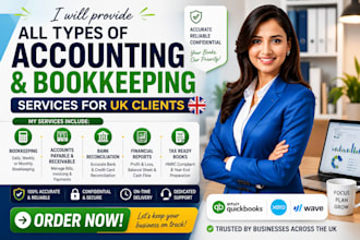 provide all types of accounting and bookkeeping services for UK clients