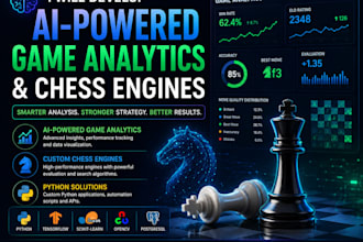 develop ai powered game analytics and chess engines
