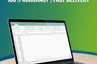 do accurate data entry, PDF to excel and CSV conversion