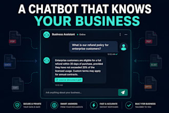 build an ai chatbot trained on your website and documents