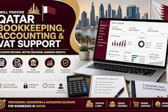 provide qatar bookkeeping, accounting and vat support