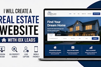 create a real estate wordpress website with idx leads