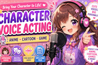 be your female child actor for anime, cartoons and games