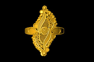 design 3d jewelry cad models for printing and manufacturing