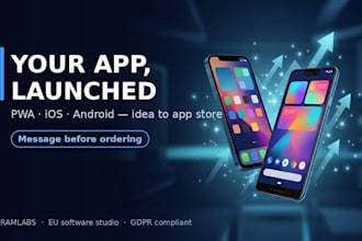 develop your mobile app as pwa, ios or android from idea to launch