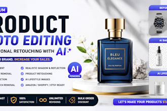 do product photo retouching with photoshop and ai
