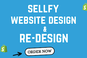 sellfy website design and redesign