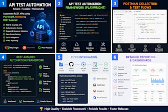 do API test automation by using playwright, postman, rest assured