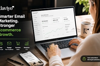 setup klaviyo ecommerce, email markerting flow and campaigns